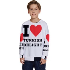 I Love Turkish Delight Kids  Long Sleeve Jersey by ilovewhateva