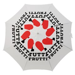 I Love Tutti Frutti Straight Umbrellas by ilovewhateva