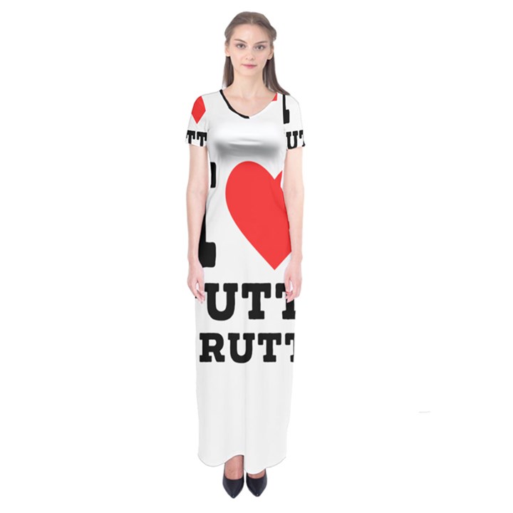 I love tutti frutti Short Sleeve Maxi Dress