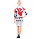 I love tutti frutti Quarter Sleeve Hood Bodycon Dress View2