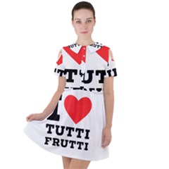 I Love Tutti Frutti Short Sleeve Shoulder Cut Out Dress  by ilovewhateva