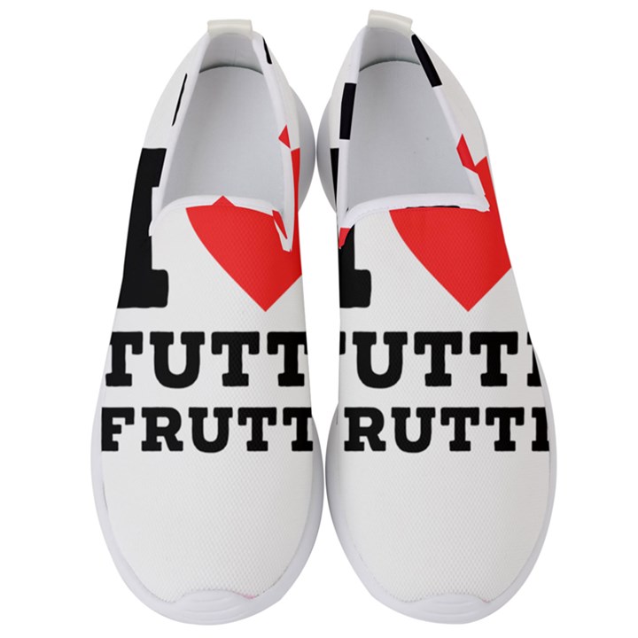 I love tutti frutti Men s Slip On Sneakers