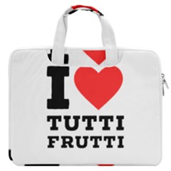 I Love Tutti Frutti Macbook Pro 16  Double Pocket Laptop Bag  by ilovewhateva