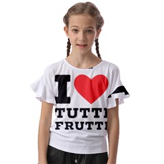 I Love Tutti Frutti Kids  Cut Out Flutter Sleeves by ilovewhateva