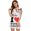 I love tutti frutti V-Neck High Waist Chiffon Mini Dress View2