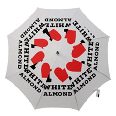 I Love White Almond Hook Handle Umbrellas (small) by ilovewhateva