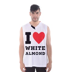 I Love White Almond Men s Basketball Tank Top by ilovewhateva