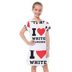 I Love White Almond Kids  Drop Waist Dress by ilovewhateva