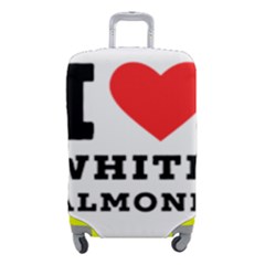 I Love White Almond Luggage Cover (small) by ilovewhateva