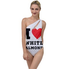 I Love White Almond To One Side Swimsuit by ilovewhateva