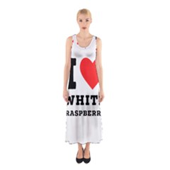 I Love White Raspberry Sleeveless Maxi Dress by ilovewhateva