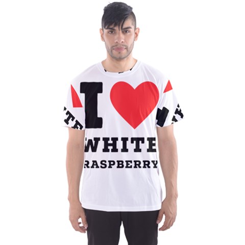 I Love White Raspberry Men s Sport Mesh Tee by ilovewhateva