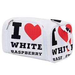 I Love White Raspberry Toiletries Pouch by ilovewhateva