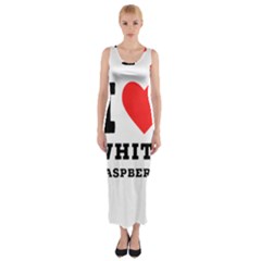 I Love White Raspberry Fitted Maxi Dress by ilovewhateva