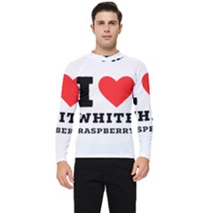 I Love White Raspberry Men s Long Sleeve Rash Guard by ilovewhateva