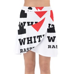 I Love White Raspberry Wrap Front Skirt by ilovewhateva