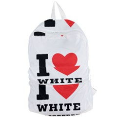 I Love White Raspberry Foldable Lightweight Backpack by ilovewhateva