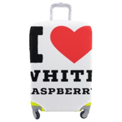 I Love White Raspberry Luggage Cover (medium) by ilovewhateva