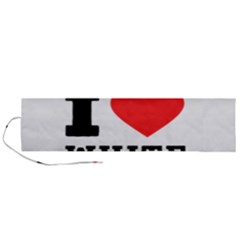 I Love White Raspberry Roll Up Canvas Pencil Holder (l) by ilovewhateva