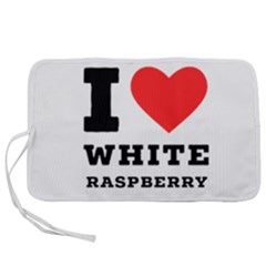 I Love White Raspberry Pen Storage Case (l) by ilovewhateva