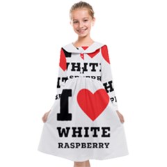 I Love White Raspberry Kids  Midi Sailor Dress by ilovewhateva