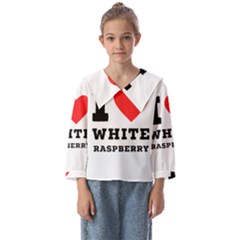 I Love White Raspberry Kids  Sailor Shirt by ilovewhateva