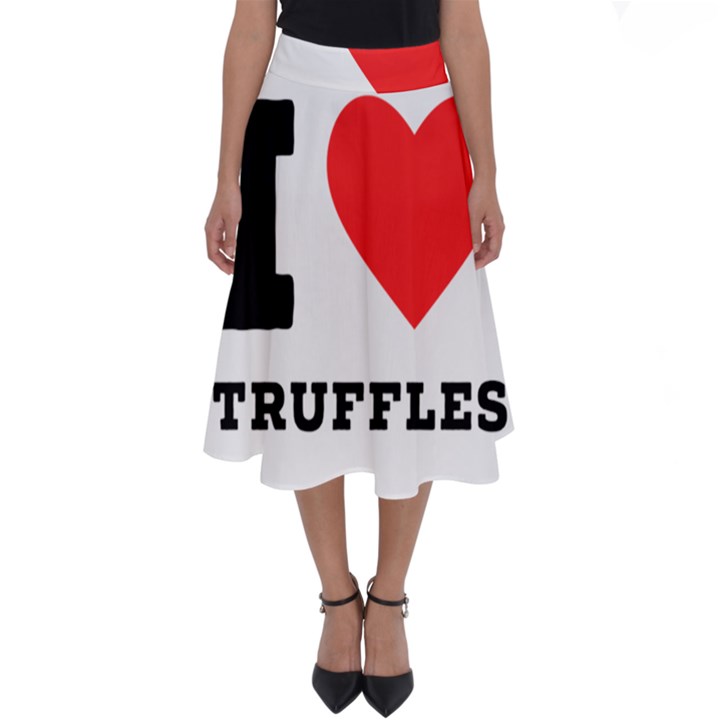 I love truffles Perfect Length Midi Skirt