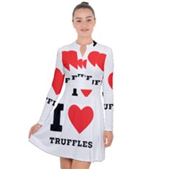 I Love Truffles Long Sleeve Panel Dress by ilovewhateva