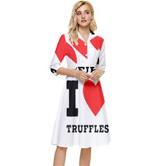 I Love Truffles Classy Knee Length Dress by ilovewhateva