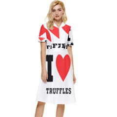 I Love Truffles Button Top Knee Length Dress by ilovewhateva