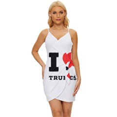 I Love Truffles Wrap Tie Front Dress by ilovewhateva