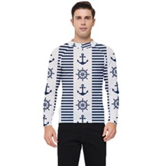 Nautical-seamless-pattern-vector-illustration Men s Long Sleeve Rash Guard by Salman4z