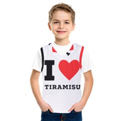 I Love Tiramisu Kids  Basketball Tank Top by ilovewhateva