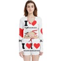 I love tiramisu Velvet Wrap Crop Top and Shorts Set View1