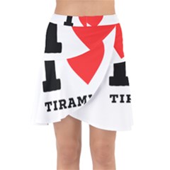 I Love Tiramisu Wrap Front Skirt by ilovewhateva