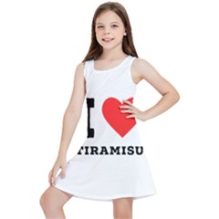 I Love Tiramisu Kids  Lightweight Sleeveless Dress by ilovewhateva