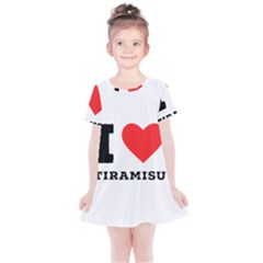 I Love Tiramisu Kids  Simple Cotton Dress by ilovewhateva