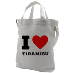 I Love Tiramisu Canvas Messenger Bag by ilovewhateva