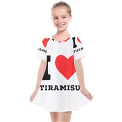 I Love Tiramisu Kids  Smock Dress by ilovewhateva