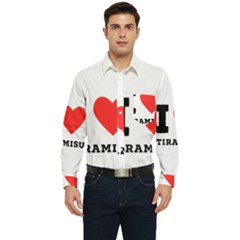 I Love Tiramisu Men s Long Sleeve Pocket Shirt  by ilovewhateva