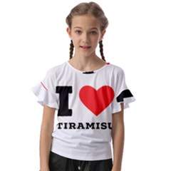 I Love Tiramisu Kids  Cut Out Flutter Sleeves by ilovewhateva