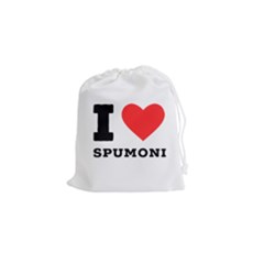 I Love Spumoni Drawstring Pouch (small) by ilovewhateva