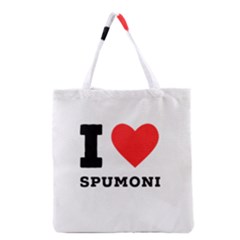 I Love Spumoni Grocery Tote Bag by ilovewhateva