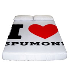 I Love Spumoni Fitted Sheet (king Size) by ilovewhateva