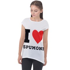 I Love Spumoni Cap Sleeve High Low Top by ilovewhateva