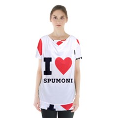 I Love Spumoni Skirt Hem Sports Top by ilovewhateva