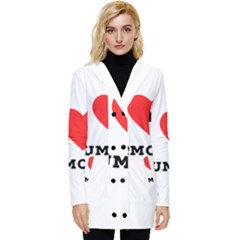 I Love Spumoni Button Up Hooded Coat  by ilovewhateva