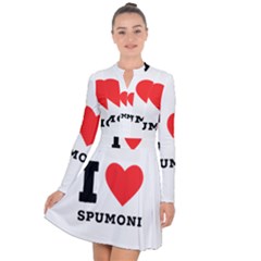 I Love Spumoni Long Sleeve Panel Dress by ilovewhateva