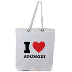 I Love Spumoni Full Print Rope Handle Tote (large) by ilovewhateva