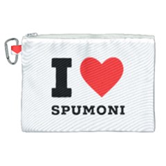 I Love Spumoni Canvas Cosmetic Bag (xl) by ilovewhateva